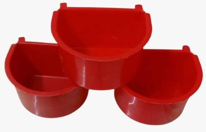 Bird Plus Birds Caged Food Feeder D Cup Set of 3 (Cups) Pet Food Dispenser