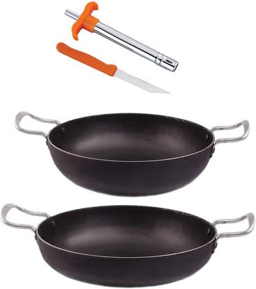 KITCHEN SHOPEE Kadhai 25.4 cm, 30.48 cm diameter 6.5 L capacity