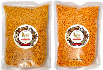 Kush Gold Combo (Toor Dal 500g, Chana Dal 500g)