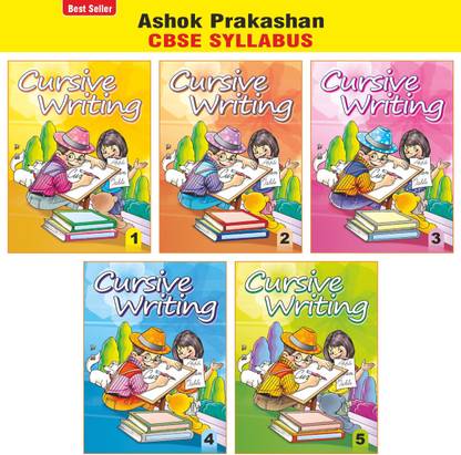 Cursive Writing (Set Of 5) English Cursive Writing Book For Class 1st To 5th
