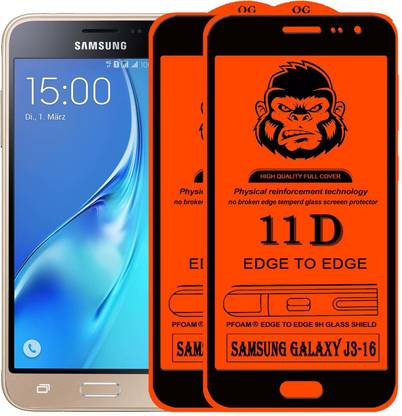 GORILLA PRO Edge To Edge Tempered Glass for . SAMSUNG GALAXY J3