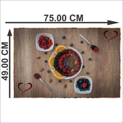 skgraphics 75 cm Quinoa Nutrition Waterproof Kitchen wallpaper/poster (pvc vinyl multicolor decorative sticker size:-75x49cm) Self Adhesive Sticker