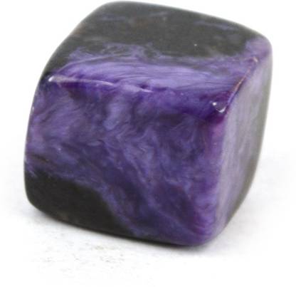CRYSTU 32-Charoite-Single-Tumble-Stone-1pc Regular Asymmetrical Crystal Stone