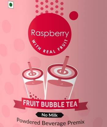 The Tea Planet Raspberry Fruit Bubble Tea Premix Raspberry Tea Tin