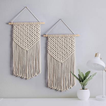 RAKANO Macrame Wall Hanging Decor Pack of 2