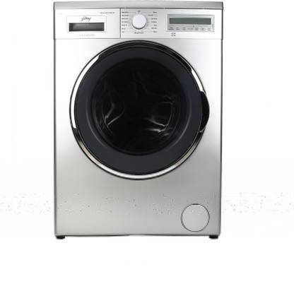 Godrej 8 kg Fully Automatic Front Load Washing Machine with In-built Heater Silver