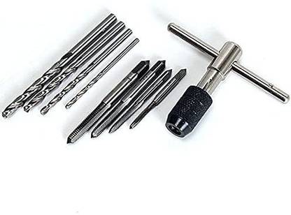 A&S TOOLSHOP Tap Die Tool Set M4 M5 M6 M8 Drill 2.5mm 3.3mm 4.2mm 5.0mm Single Sided Combination Wrench