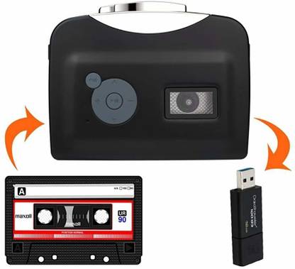 microware Portable Cassette to MP3 Converter, Convert Cassette to MP3 via USB Disk MP3 Player