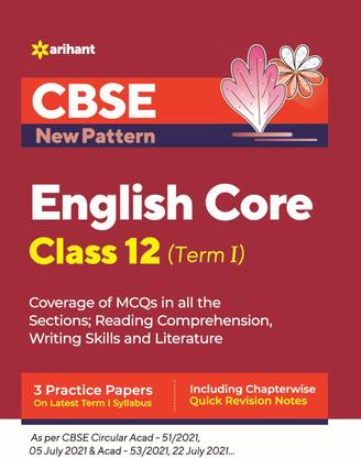 Cbse New Pattern English Core Class 12 for 2021-22 Exam (MCQS Based Book for Term 1)