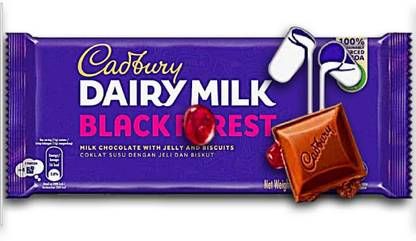 Cadbury Dairy Milk Black Forest Imported Chocolate Bar 160g Bars