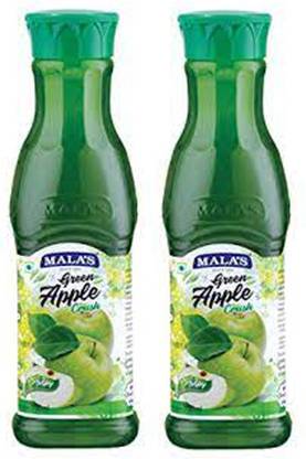 MALAS GREEN APPLE CRUSH (PULPY) 1500ML (750ml*2)