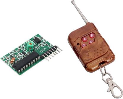 Electronic Spices 4 Channel Wireless Four Button RF Remote Control Receiver module Electronic Components Electronic Hobby Kit