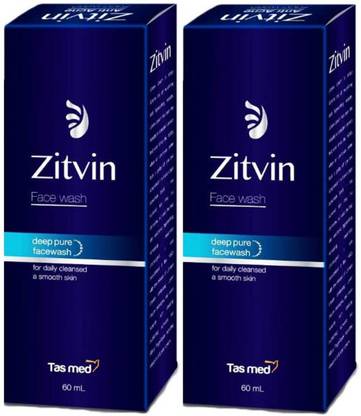 Zitvin Deep Pure Charcoal (60 ML)  Pack of 2 Face Wash