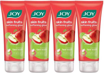 Joy Skin Fruits Softening Glow  (Apple)(Pack of 4 x 50 ml) Face Wash