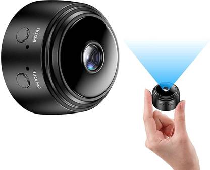 SIOVS Hidden Mini Spy Camera with Audio and Video Live Feed WiFi with Wireless Recording -1080P HD Mini Nanny Cam Wireless with Night Vision and Motion Detection Built-in Battery (Black) Spy Camera