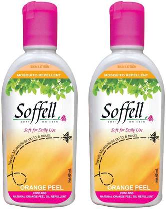 Soffell MOSQUITO REPELLENT LOTION ORANGE PEEL 60ML(2x60ml)