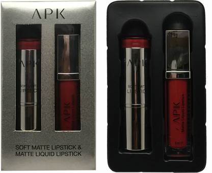 APK Soft Matte Lipstick and Matte Liquid Lipstick Plum Red