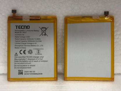 Lapvious Mobile Battery For  Tecno Tecno Camon 12 pro BL-34DT 3500mAh