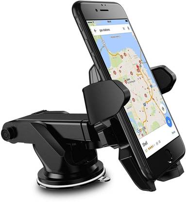 Casa Tech Car Mobile Phone Holder One Touch Mount Stand Flexible Washable Reusable Silicon Gel Pad Suction Cup With 360 Degree Rotating for Dashboard Mobile Holder