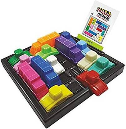 luzzo Rush Hour Junior Traffic Jam Logic Game and Stem Toy for Boys and Girls Age 5 and Up - Junior Version of The Best Rush Hour Toy Accessory