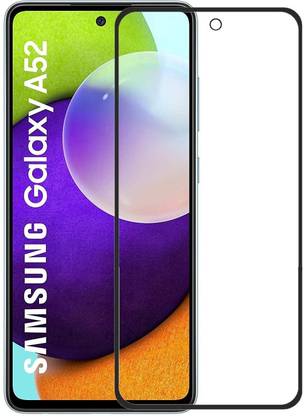 SHOPER WISH Edge To Edge Tempered Glass for Samsung Galaxy A51 Easy Installation|Black Border Tempered Glass Screen-Guard Protector