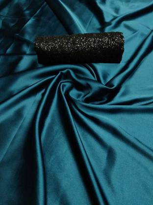 Plain Fashion Satin Saree