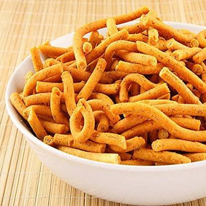 GROCERYONTHEGO Khokha Sev/ Jadi Sev|Ganthiya/Gathiya | Spicy Sticks | Namkeen Snacks (200gram)