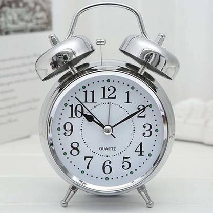CAZINA Analog Silver Clock