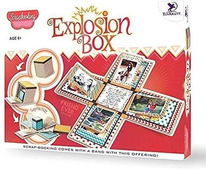 ToyKraftt Explosion Box Making Material Kit -Scrapbook Explosion Box