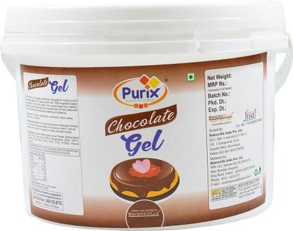 PURIX Chocolate Gel Cold Glaze, (Ready to Use) Topper
