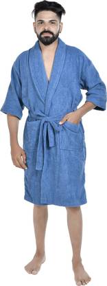 TRIDENT Blue Medium Bath Robe