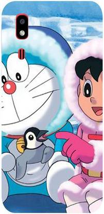 Skyhawk Back Cover for Samsung Galaxy A2 Core Doraemon With Penguin