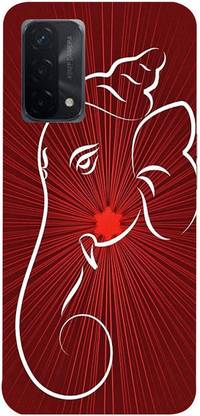 Skyhawk Back Cover for Oppo A74 Sketch of Ganesh