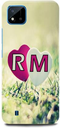 Ignite Back Cover for Realme C20, RMX3063, R LOVES M NAME R NAME M LETTER ALPHABET R LOVE M NAME