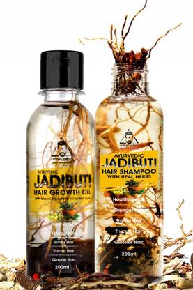 urbangabru Hair Oil (200 ml) and Ayurvedic Jadibuti Hair Shampoo (200 ml) (Hair Oil + Hair Shampoo)