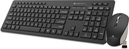 ZEBRONICS Zeb-Companion 500 Keyboard and Mouse Combo Wireless Standard Desktop Keyboard Compatible with Desktop, Laptop, Mac Easy to Use,Plug and Play,Quick, Comfy Durable body