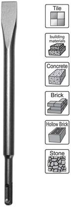 Mass Pro Heavy Duty Flat Shape L14X 250mm Hammer SDS Plus Shank Chisel Bit 2-26 Hammer Bit