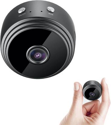 Bzrqx Hidden Cameras Live on Mobile App, Battery Backup, Supports 128GB Micro SD Card (Not Included) 720P HD Ready WiFi Wireless Mini Camera, Black Security Camera