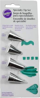 Wilton Speciality Tip Set (Nozzles), 4 Pieces Stainless Steel Speciality Icing Nozzle
