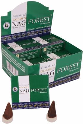 Quickcollection Vijayshree Golden Nag Forest Masala Incense 10 Cones Dhoop