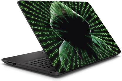 Make Unique Hacker Design Image Coding Laptop Skin Sticker LAPSKINA452 Premium Vinyl Laptop Skin Compatible for 15.6 inch
