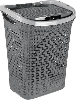 MILTON 50 L Grey Laundry Basket
