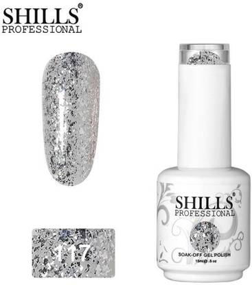 Shills Professional UV LED Soak Off Gel Polish Silver - 117