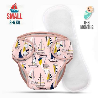 Paw Paw Reusable Cloth Diaper for Babies / Washable Cloth Diapers with Inserts (Extra Large (8-12 Kg)