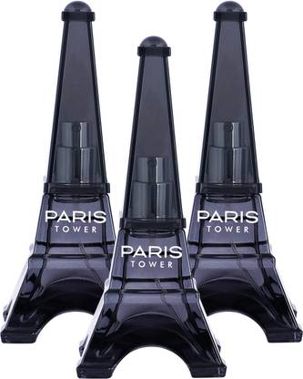 SWEET HEART Black Paris Tower Perfumes, 40ml each, PACK OF 3 Eau de Parfum  -  120 ml