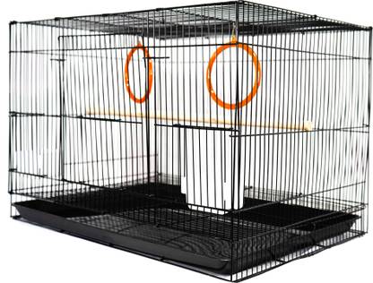 Buraq PETS BIRD CAGE WITH x1 Perch , x2 Feeding Bowls , x2 Bird Rings Bird Cage