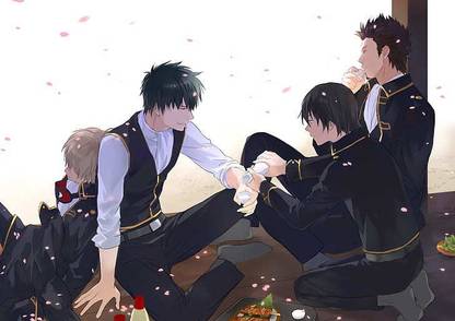 Anime Gintama Kondo Isao Okita Sougo Matte Finish Poster Paper Print