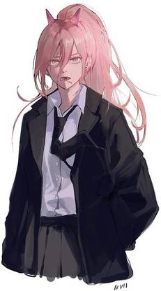 Anime Girls Null Power Chainsaw Man Hd Matte Finish Poster N-107 Paper Print