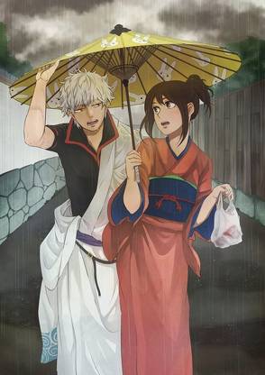 Gintama Sakata Gintoki Shimura Tae Matte Finish Poster Paper Print