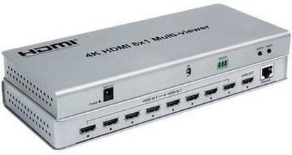 microware HDMI 8X1 Quad Multi-viewer with Seamless switcher HDMI 8X1 Switch HDMI 8X1 quad mulit viewer 4K Media Streaming Device
